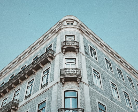 front facade of a building in Lisbon